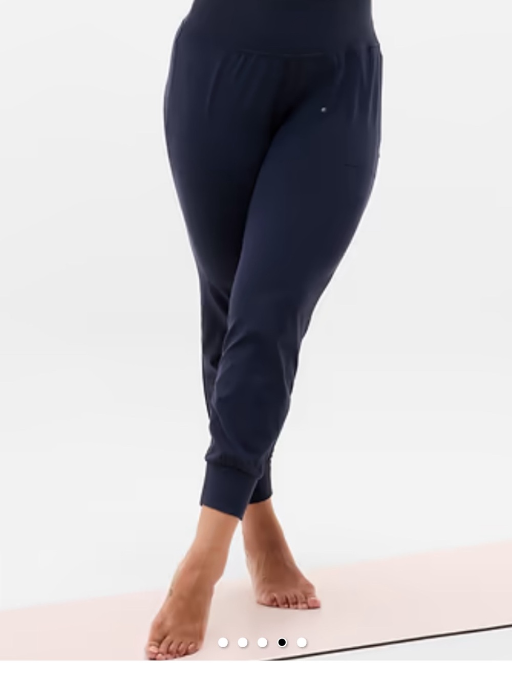 Athleta black Tapered Track Joggers